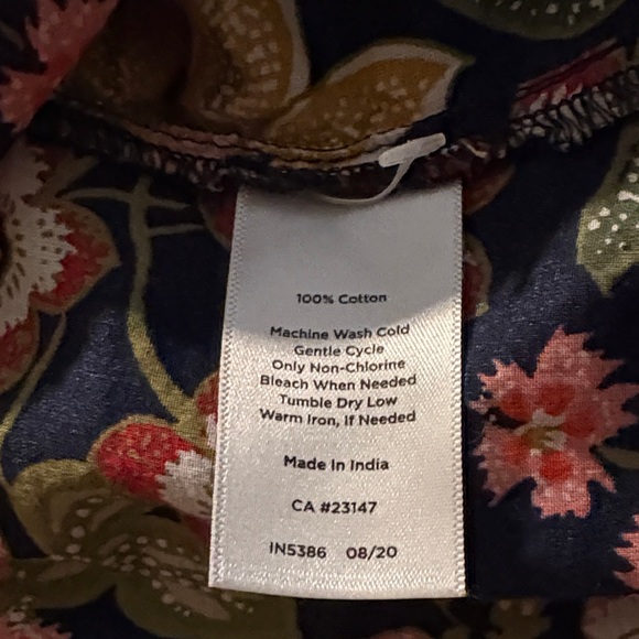 Talbots Floral Blouse - Black, Yellow, Pink - Picture 10 of 10